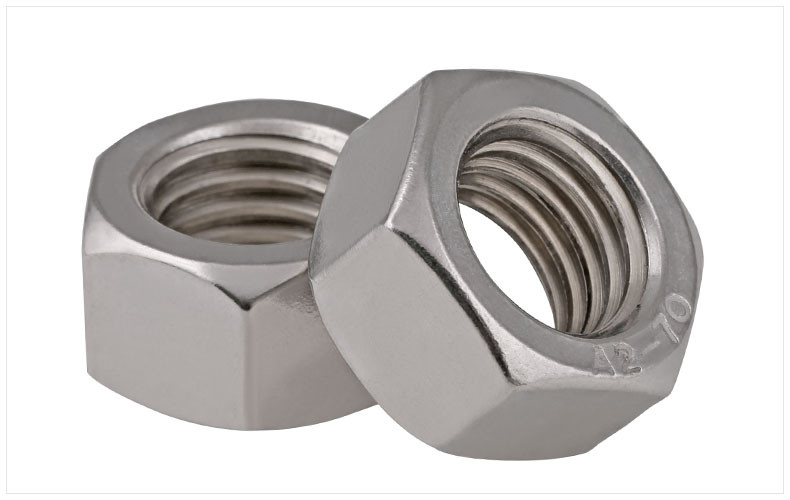 Cheap Carbon Steel Finished Hex Nut , Heavy Hex Jam Nut Rough Surfaces Used wholesale