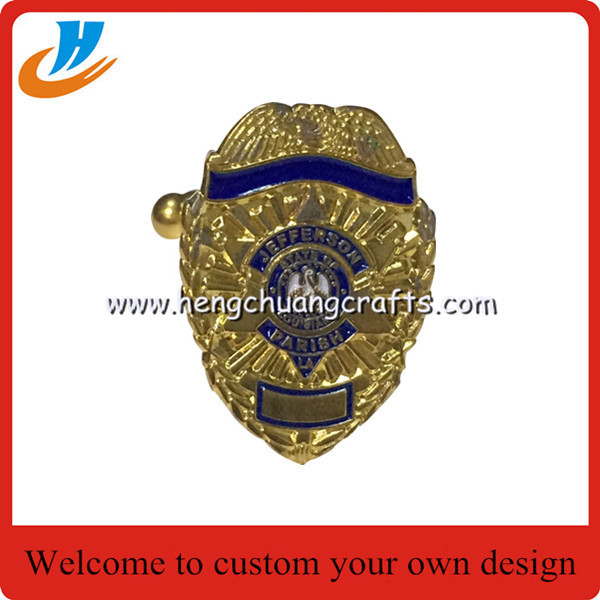 Cheap Fashion Custom Metal Police Cufflink,Metal fashion jewelry cufflinks for men wholesale