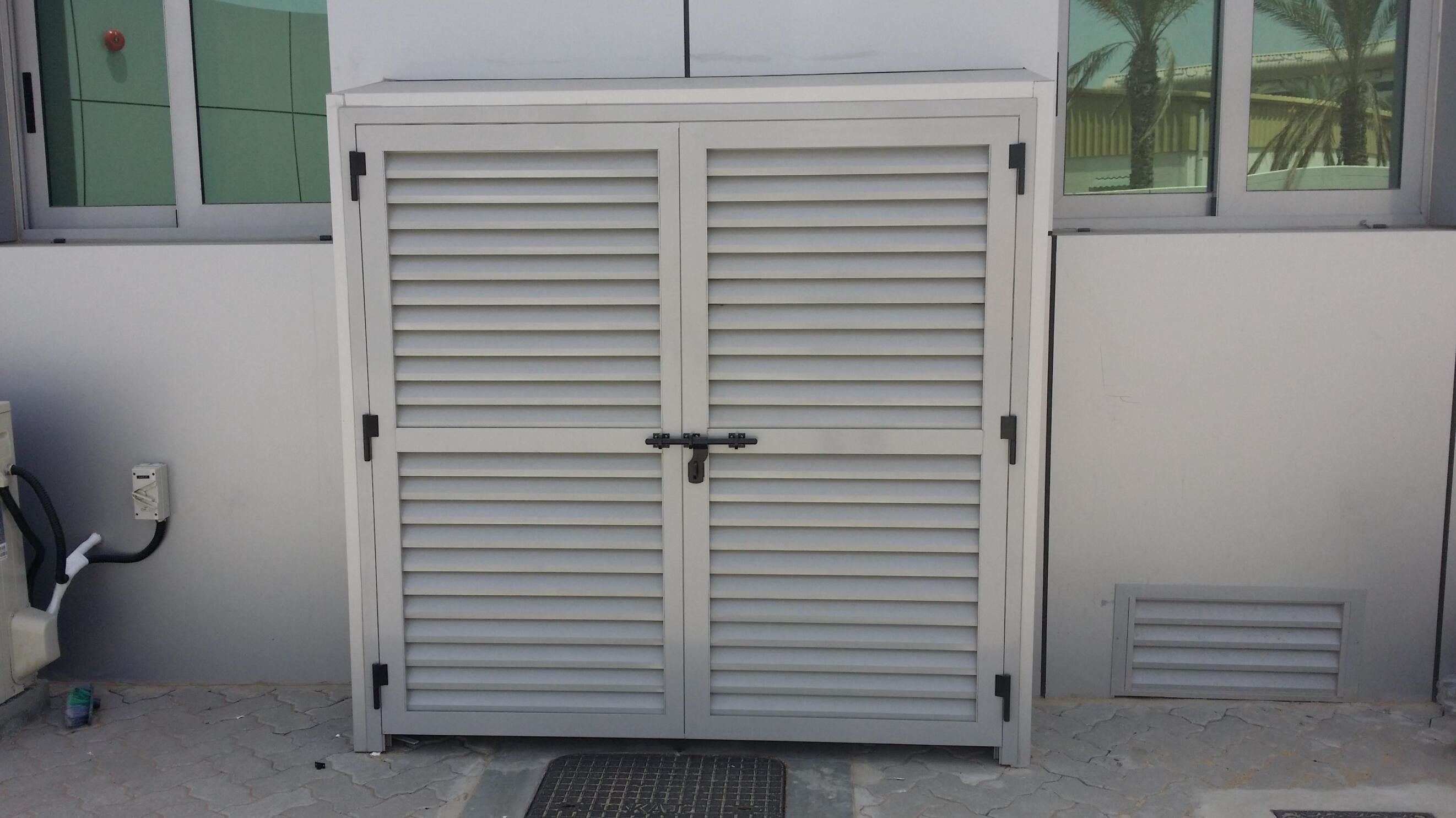 Cheap Exterior Aluminium Louver Doors Tempered Glass With Ventilation wholesale