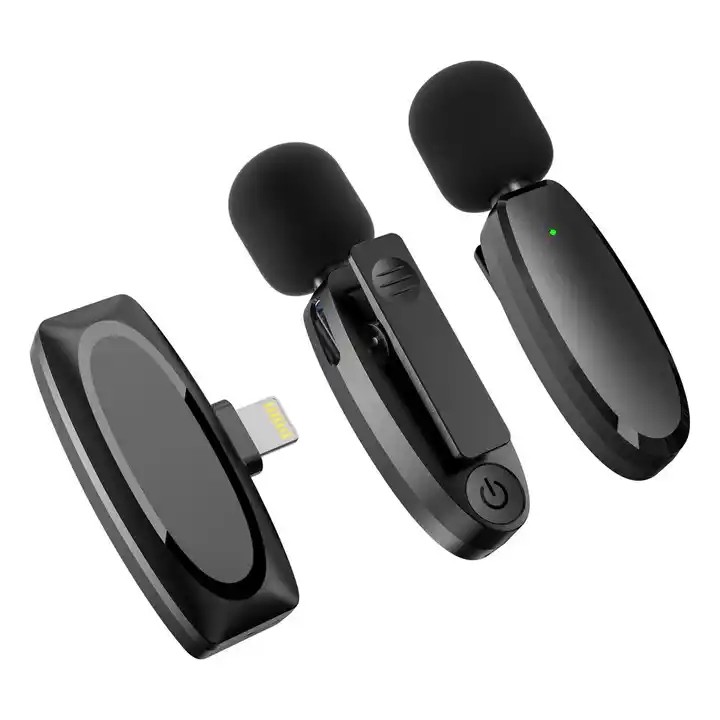 China 2.4Ghz Mini Microphone No App Needed Lavalier Wireless Microphone For Iphone on sale