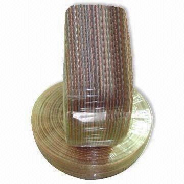 China 2 Cores Speaker Wire, Transparent Jacket on sale