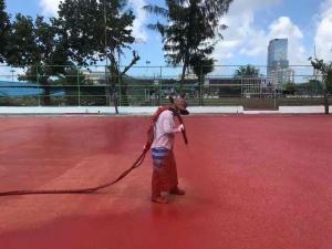 Cheap IAAF Synthetic Sports Flooring Surfaces For Volleyball Court Waterproof wholesale