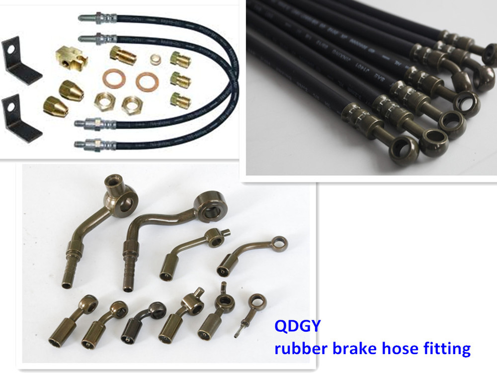 dot fmvss106 sae j1401 standard approved 1/8 size rubber hydraulic brake hose line assembly
