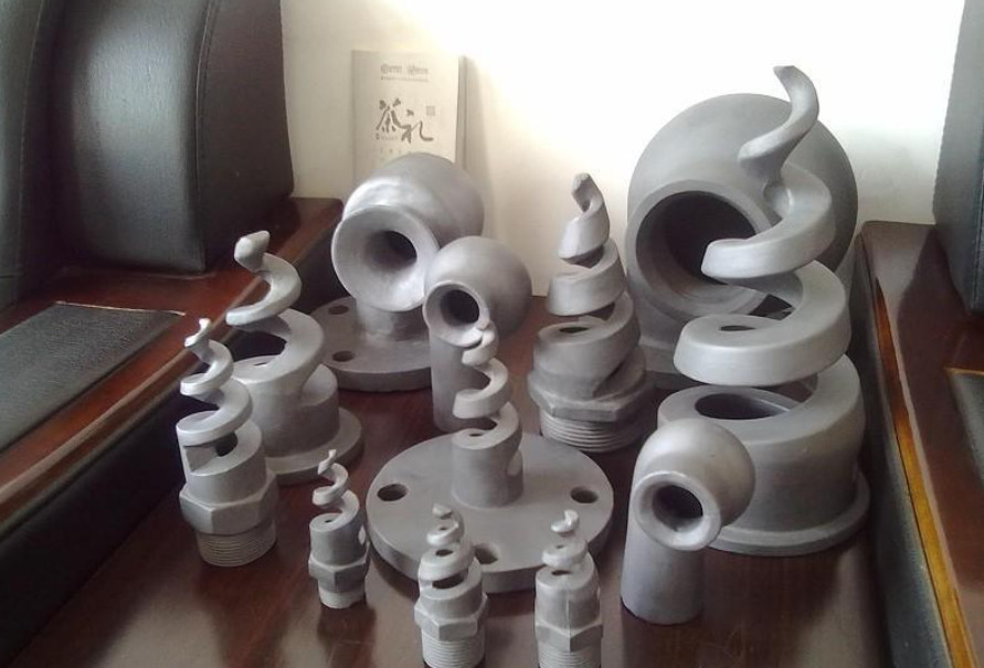 Cheap Sic Ceramic Silicon Carbide Ceramics Spiral Nozzle Good Wear Resistance wholesale