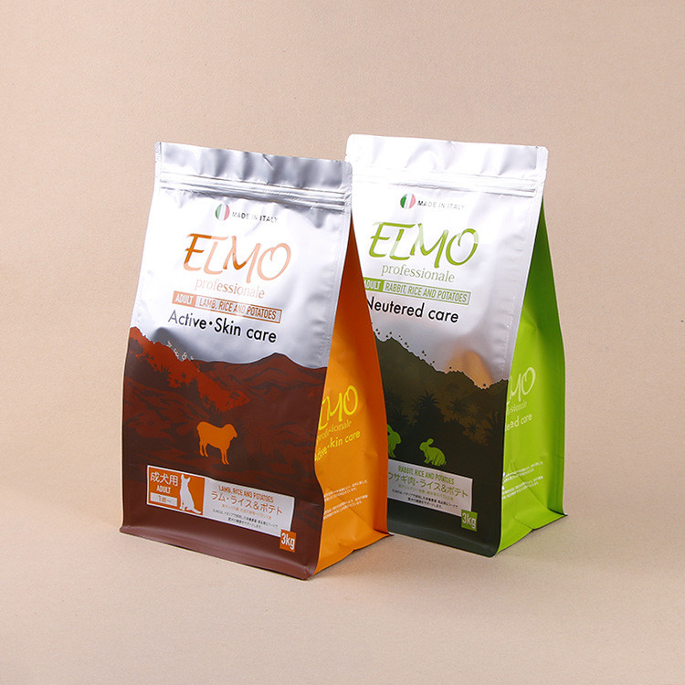 Cheap PET AL PE Stand Up Pet Food Packaging / Dog Food Bag Custom With Zip Lock wholesale