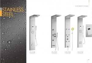 Cheap Star Rated Hotels Commercial Stainless Steel Shower Panels , Corner Shower Panel wholesale