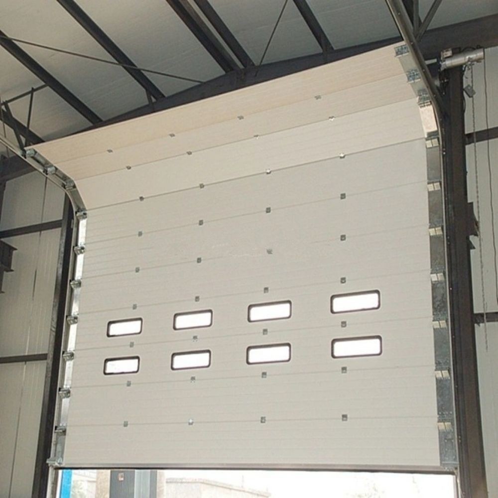 Cheap External 0.5m/S Steel Sandwich Overhead Industrial Garage  Roller Doors wholesale