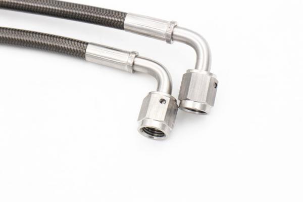 PTFE inner tube 1/8 size stainless steel braided brake hose line assembly
