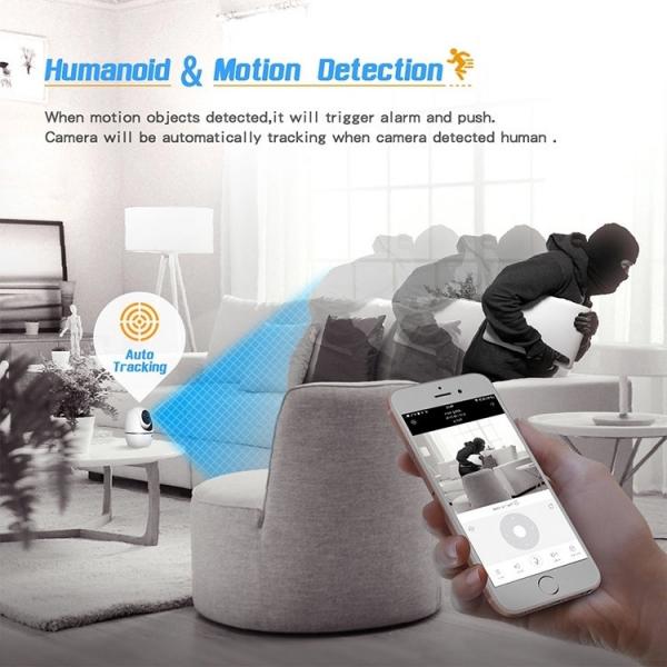 1080p Smart Surveillance Camera For Baby / Pet / Nanny With Motion Detection Wifi Smart Net Camera