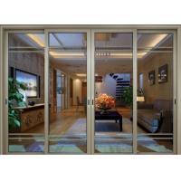 China Aluminum Unitized Glazed Sliding Door Noiseless Patio Exterior for sale