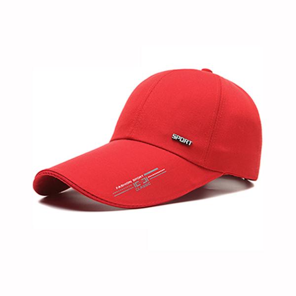 Long brim Sports fitted hats 100% polyester outdoor running hat