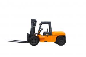 Cheap Small Turning Radius 10 Ton Forklift , Large Capacity Industrial Counterbalance Forklifts Heavy Equipment Forklift wholesale