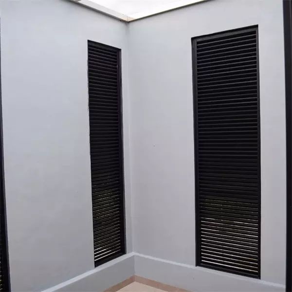 Buy cheap 1.2mm Black Color Internal Window Louvers Toughened Terrace European Style from wholesalers