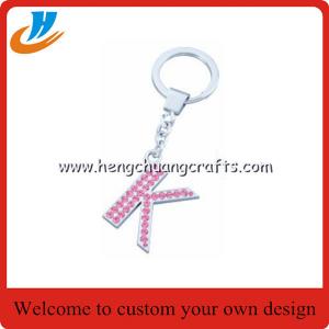 Cheap Custom alphabet keychain holder,letter tag keychain with custom,tag holder key chains welcome custom wholesale