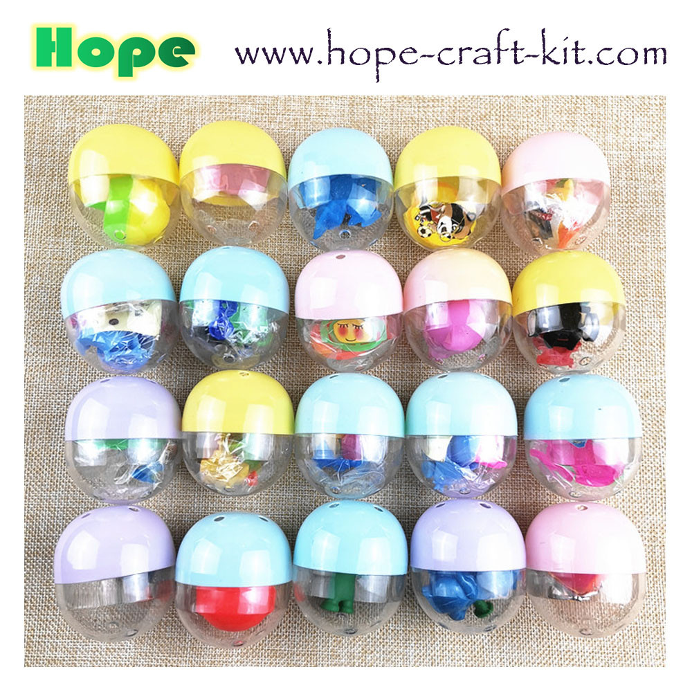 Cheap Various Size Mixed Colors Gachapon Eggs surprise  Gacha Balls Capsule Eggs can be filled with small toys as fun toys wholesale