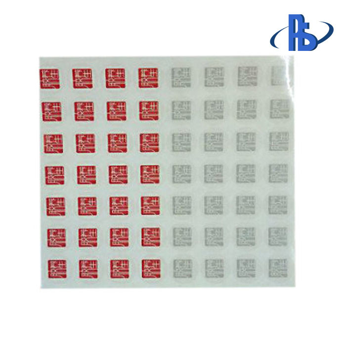Cheap Anti Counterfeit Water Sensitive Material , Color Changing Tamper Resistant Labels wholesale