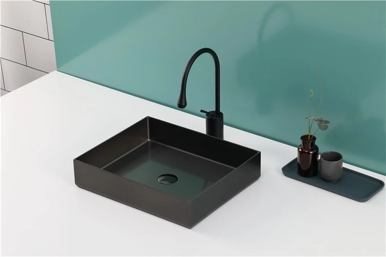 China Top Mounted Kitchen Bathroom Sink Nano Pvd Handmade Apron Hand Wash Basin on sale