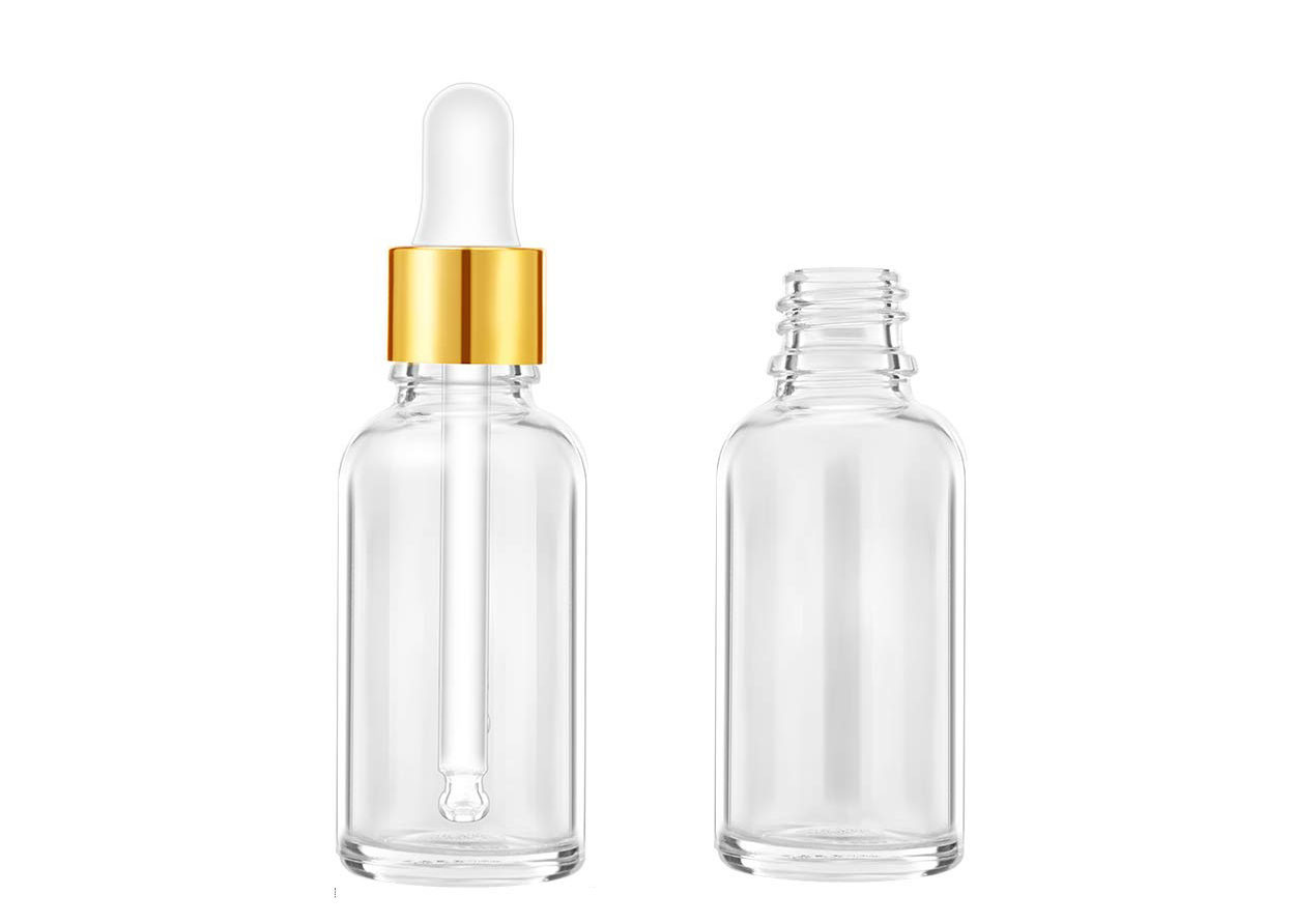Cheap Transparent Empty Essential Oil Bottles Large Mouth Bottleneck Design wholesale