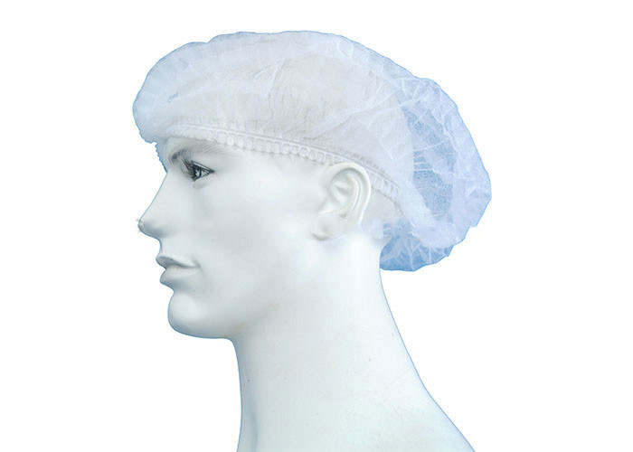 Quality Non Woven Material Disposable Surgeon Cap Hair Nets Lightweight 10gsm Thickness for sale