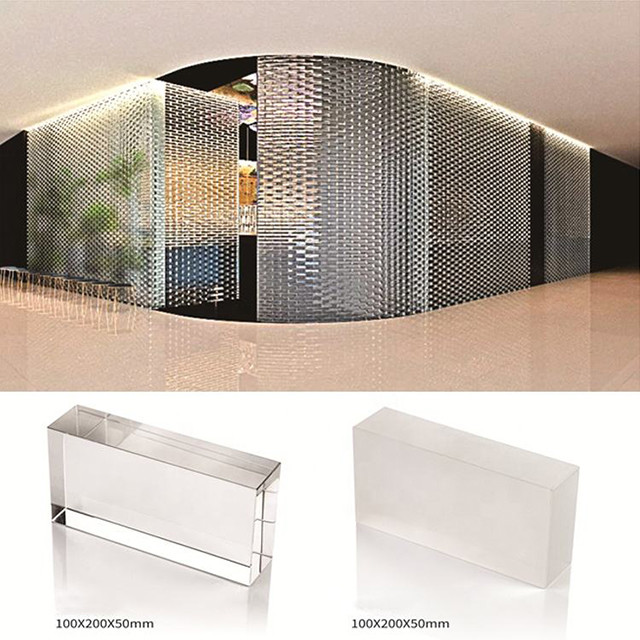 Glass Brick / Block Partition Wall Light Giving Privacy Energy Insulated for sale