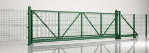 China H2m X W10m 3D Curved Steel Wire Mesh Fence Access Control Fence For Safety on sale