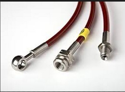 Cheap dot sae j1401 standard approved Rear Stainless steel braided brake hose for ATV wholesale