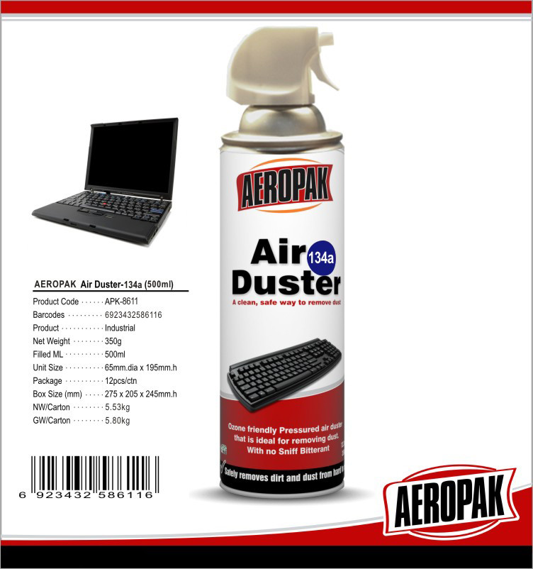 Cheap Non Toxic Industrial Cleaning Products , Computer / Keyboard Air Duster Can wholesale