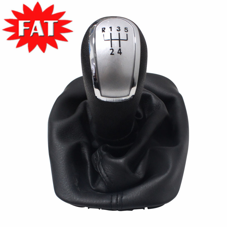 Quality Five Speed Car Gear Shift Knob With Giator Leather Boot For Skoda Fabia MK1 1999-2007 Lever Gaiter Boot 6Y0711113H for sale