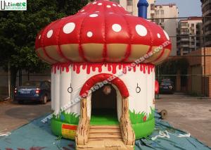 Cheap Indoor / Outdoor Kids Mushroom Inflatable Bounce Houses Commercial wholesale