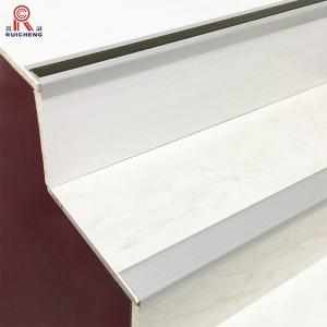 China Anti Slip Aluminum Stair Edge Trim 8.5mm Height Fungi Resistant on sale