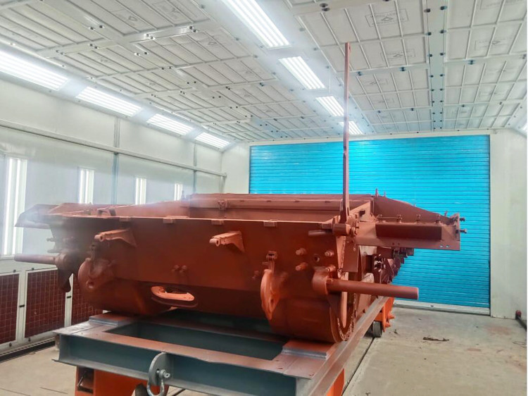 Cheap Military Painting Production Line Side Exhaust Military Tank Paint Booth wholesale