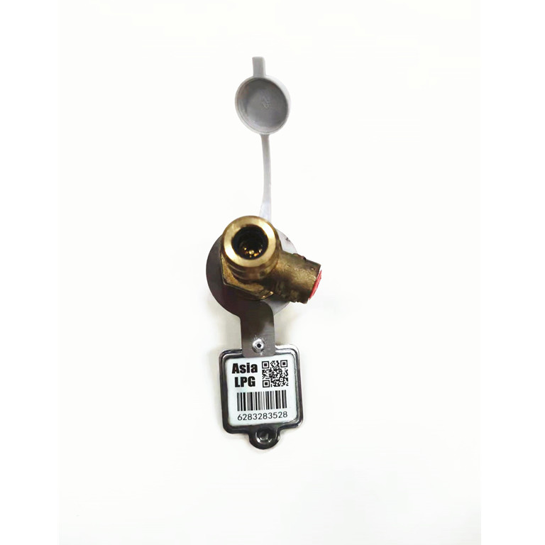 Cheap Permanent Waterproof  Metal Bar Code For Tracking LPG Cylinders Anti UV Riveting Valve Ring wholesale