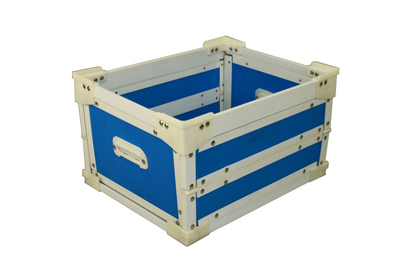 Cheap customized collapsible coreflute totes,twin wall corrugated plastic box wholesale
