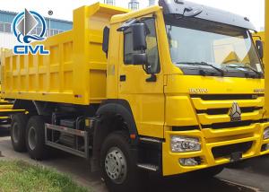China 10 Wheels New Heavy Duty Dump Truck 371HP LHD 10 - 25 CBM For Mining Industry yellow color on sale