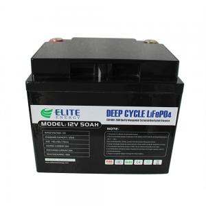 Cheap 50Ah 12V LiFePO4 Battery Solar LED Light Lithium Rechargeable Battery wholesale