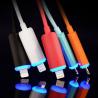 USB Cable with LED indicator light, USB A to Lightning Cable / Type C Cable / Micro USB Cable, Fast Charging and Data Sy for sale