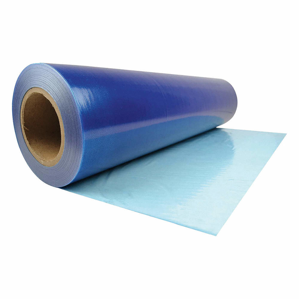 China Indoor Decoration Blue Clear 50mic 600ft Window Sun Blocker Film Self Adhesive for sale