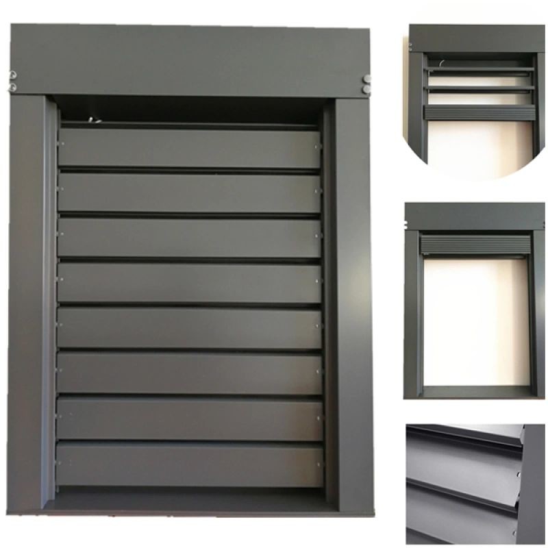 Cheap Exterior 6063 Aluminium Louvered Swing Hinged Door For Office wholesale
