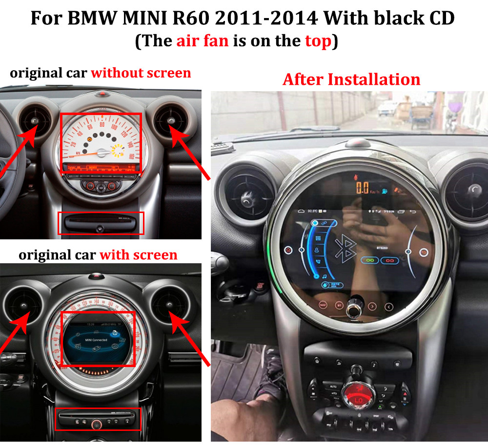 China R56 R60 Mini Cooper Android Head Unit DVD Multimedia Player Car Stereo on sale