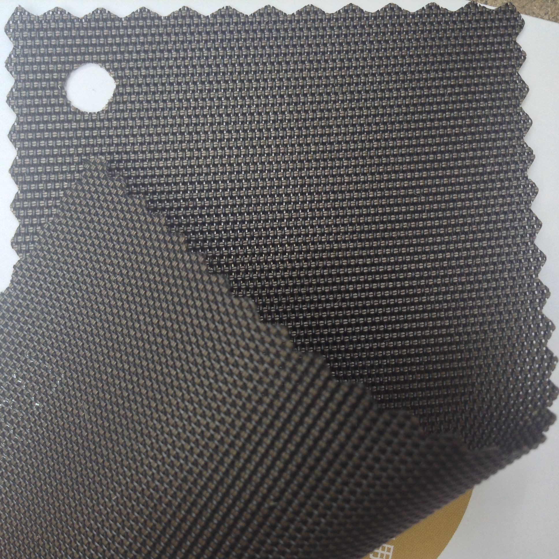 China Black color Textilene®: casement & CURTAIN FABRIC anti-uv Sun Screen Fabric on sale