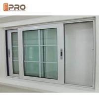 China Simple Modern House Aluminium Vertical Sliding Windows Balcony Curtain vertical sliding aluminium window glass sliding for sale