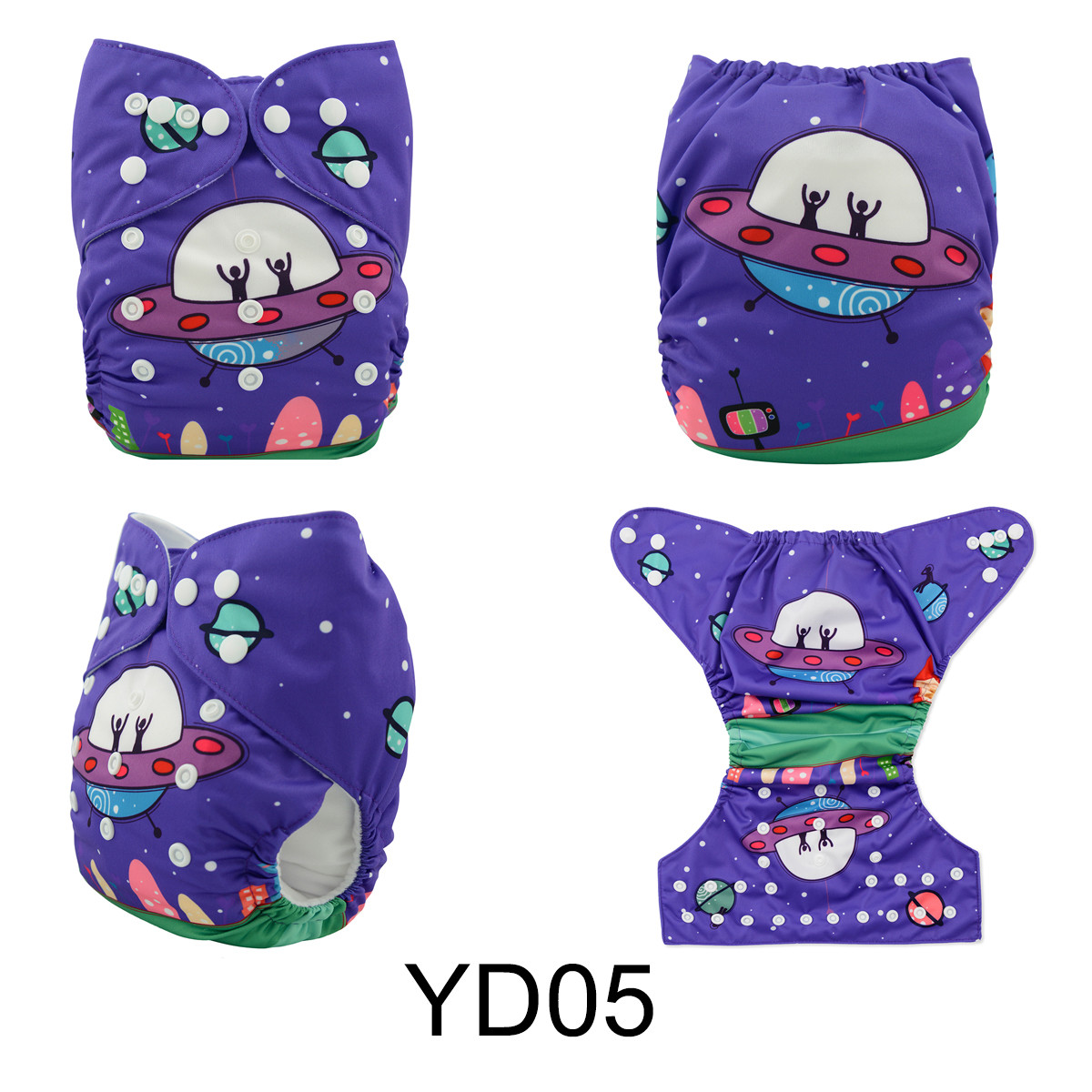 Quality 1 Alva Baby Positioning Digital Printing Cloth Diaper+ 1 Insert YD05 for sale