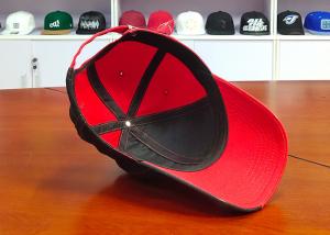 Cheap 2020 Special desig black and red Color Customize Metal embroidery Logo baseball sports Hats Caps wholesale