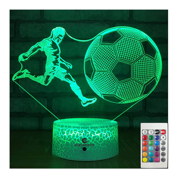 China OEM Soccer LED 3D Illusion Night Light Dimmable Multiscene 5V 1A on sale