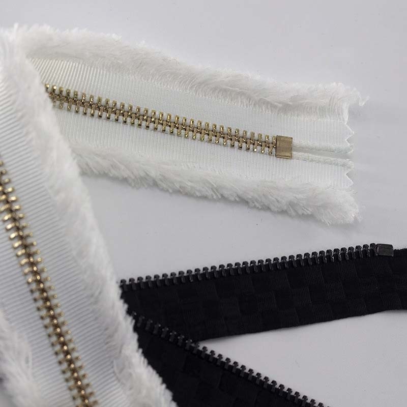 Cheap TGKELL Long Chain Zipper , Plastic Aluminium Resin Brass Zipper Tape wholesale