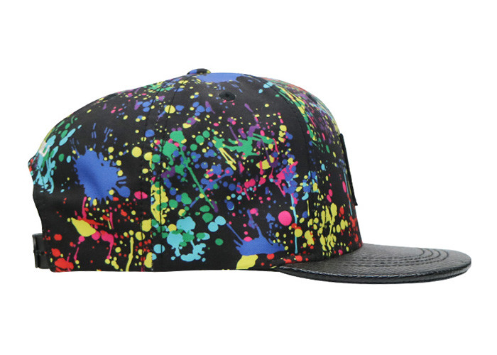 Cheap Paint - Splashing Style Womens Snapback Hats , Colorful Hip Hop Snapback Caps wholesale