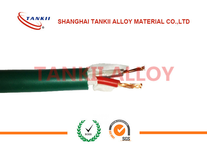 China PTFE insulated blue / red thermocouple cable  type JX KX EX with superfine bare wire conductor for sale