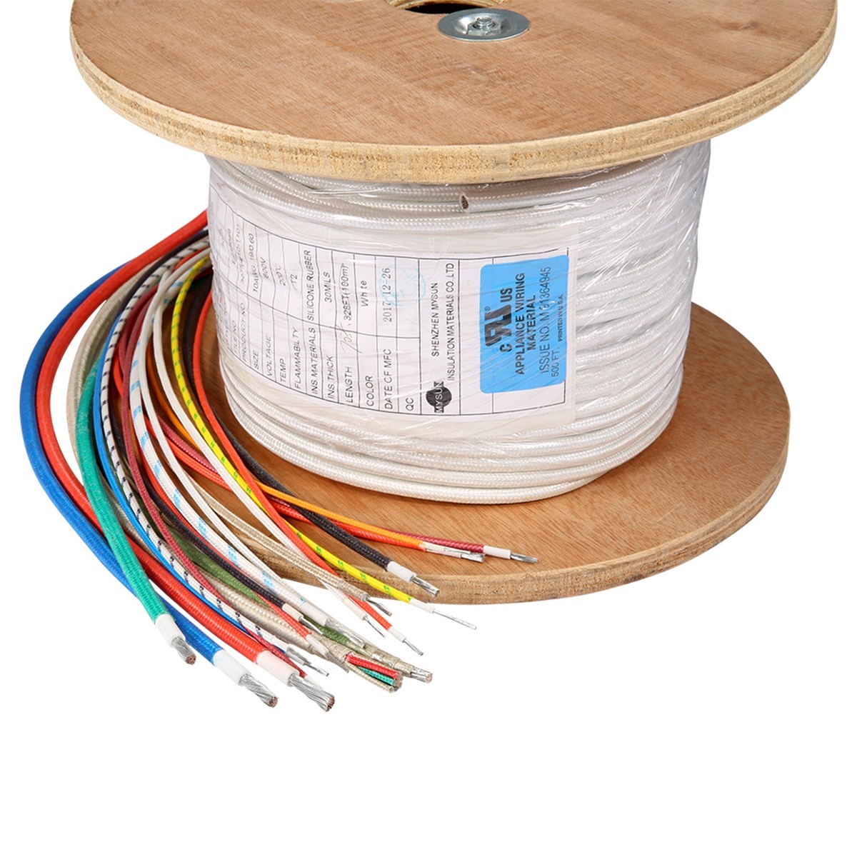 Fiberglass Braided Electrical Cable silicone insulation wire Heat Proof for sale