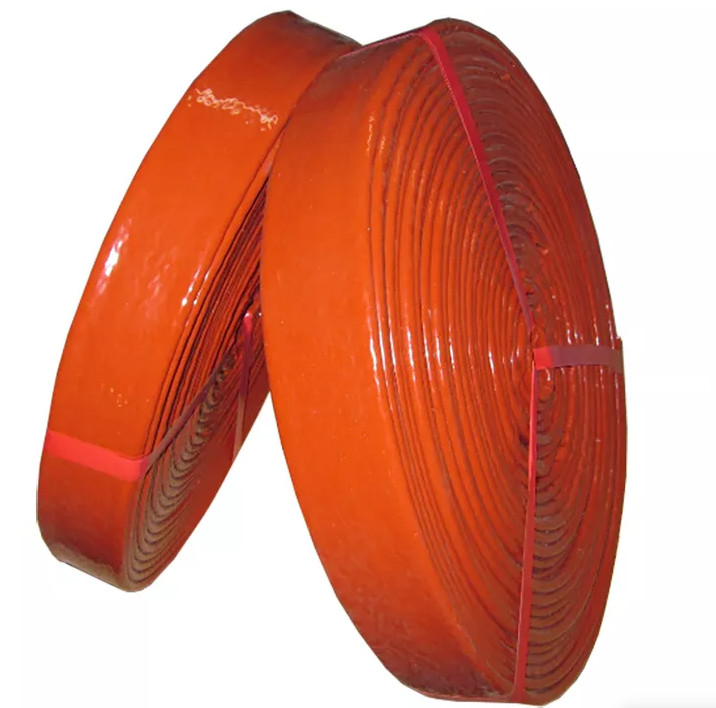Silicone Rubber Coated Fiberglass Cable Sleeve Thermal Protection Fire Sleeve for sale