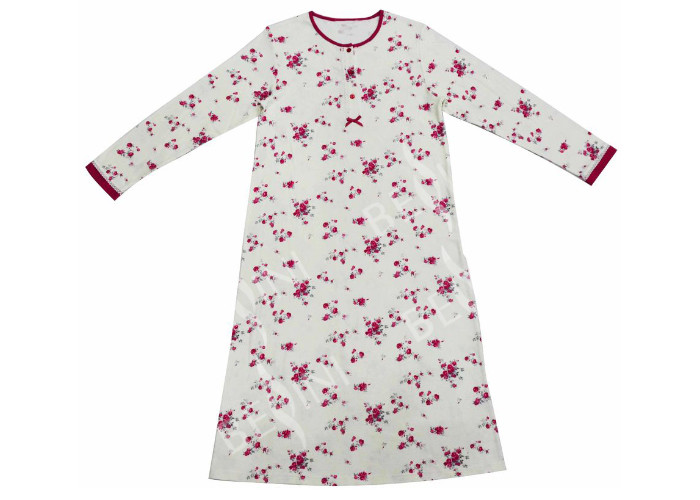 China Super Soft Cotton Long Sleeve Sleep Dress , Fashion Women'S Gowns Sleepwear on sale